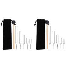 2X 128HZ 256HZ 512HZ 1024HZ 2048HZ Aluminum Alloy Tuning Fork Sound Healing Tool Set Tuning Fork Sound Healing Tool Set
