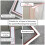 Large Lockable Drywall Access Panel 20x30 Inch, Aluminum Ceiling Access Door Gray, Flush Mount Design 3