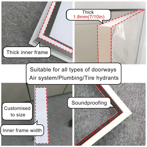 Large Lockable Drywall Access Panel 20x30 Inch, Aluminum Ceiling Access Door Gray, Flush Mount Design 2