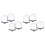 8Pack Replacement Ceramic Dome Water Filter 0.2 to 0.5micron for Countertop Portable Water Purification System 1