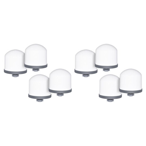 8Pack Replacement Ceramic Dome Water Filter 0.2 to 0.5micron for Countertop Portable Water Purification System