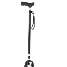 Folding Walking Stick for Elderly, Adjustable Trekking Pole with Lightweight Alloy and Compact Design