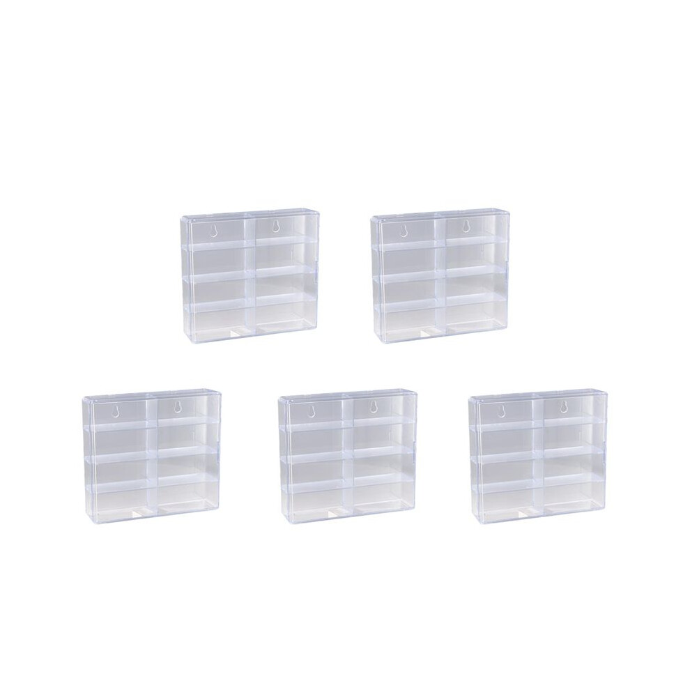 Semoic 5X 1:64 For Hot Wheel Display Box Car Model Toy Cabinet Rack For Hotwheel Cars Diecast Storage Dustproof Display Box B