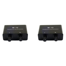 2X Controller Audio Controllo Volume Cuffie 3,5 mm + 6,35 mm Controllo Volume Stereo Regolazione per Canali Sinistro e Destro