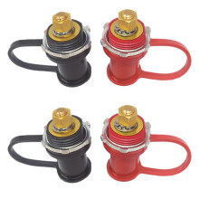 4x 250A 12V Battery Charger Post Stud Remote Battery Terminals with Cap M10 Battery Jump Post for Auto Truck Boat ATV