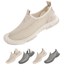 Men's Orthopedic Sandals Breathable Mesh Lightweight NonSlip Summer Walking Shoes Khaki A US 8