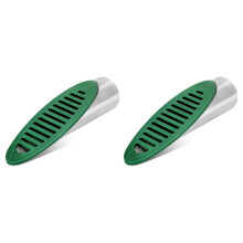 2 Set 4Inch Angled Drainage Grate Yard Drain, Yard Drain Emitter Drainage Pipe for Sump Pump Discharge