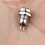 Momentary Push Button  Waterproof Silver Dot 8mm  Round DC36V/2A Self Reset for Power Start Doorbell 4