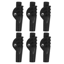 6PCS Tent Pole Connector Set Foldable 90 Degree Joints Ergonomic Nonslip Grip for Camping Shelter