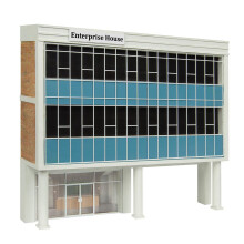 Scenecraft 44-0212B Low Relief Raised Office Blue OO Gauge