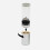 Camping Propane Lantern with Adjustable Brightness Control, Wind Resistant Flame, Metal and Glass Light, Silver 2