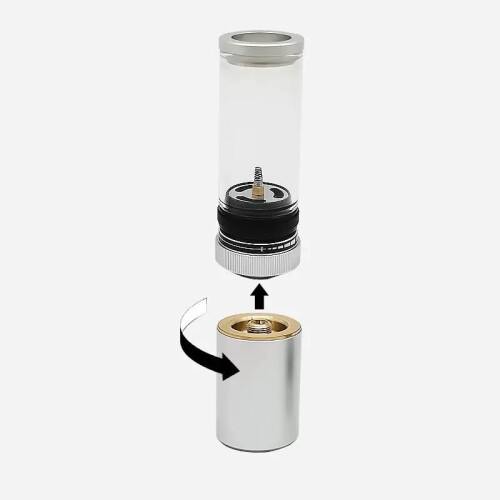 Camping Propane Lantern with Adjustable Brightness Control, Wind Resistant Flame, Metal and Glass Light, Silver 1