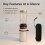 Camping Propane Lantern with Adjustable Brightness Control, Wind Resistant Flame, Metal and Glass Light, Silver 5