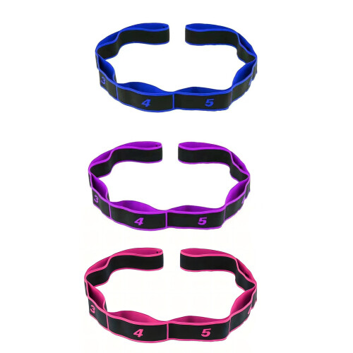 3-teiliges Widerstandsband mit 8 Ringen, elastisches Spannseil-A
