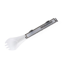 Camping Spork Folding 2 in 1 Lightweight Outdoor Utensil Compact Travel Spork for Hiking