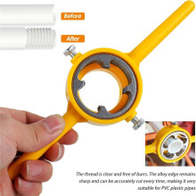 6Pcs PVC Thread Maker Tool, Pipe Threader Plumbing Tool, Pipe Threader Kit with 1/2 Inch 3/4 Inch 1 Inch Dies Maker Tool