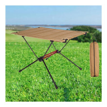 Folding Camping Table Set with Chairs, Lightweight Aluminum Picnic Table for Outdoor BBQ Beach
