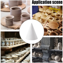 50Pcs Kiln Stilts Support Nails Ceramic Refractory Cone Support Nails Temperature Reusable Pottery Tools for Firing A