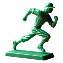 Baseball Player Figurines Set Green Mini Pitcher Catcher Fielder Decoration Unique Gift for Fans S6