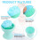 Sunscreen Applicator for Kids, Sunscreen Brush Set, Sunscreen Lotion Applicator Travel Sunscreen Applicator 3PCS 3