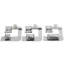 3PCS Wide Rolled Hem Presser Foot Set,(1/2 Inch, 3/4 Inch, 1 Inch) ,for Low Shank Sewing Machines Accessories