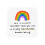 Σουβέρ Brighten Every Moment, Ξύλινη Αντιολισθητική Επιφάνεια Rainbow, Συμπαγές Μέγεθος 9*9cm, 6