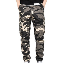 Pantaloni de drumeție pentru bărbați, cu buzunar, de camuflaj, mărime Plus, ripstop, pentru pescuit în aer liber, ușori și durabili, cargo,