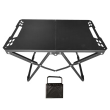 Portable Camping Table with Carry Bag, Durable Carbon Steel Foldable Design for Outdoor Cooking