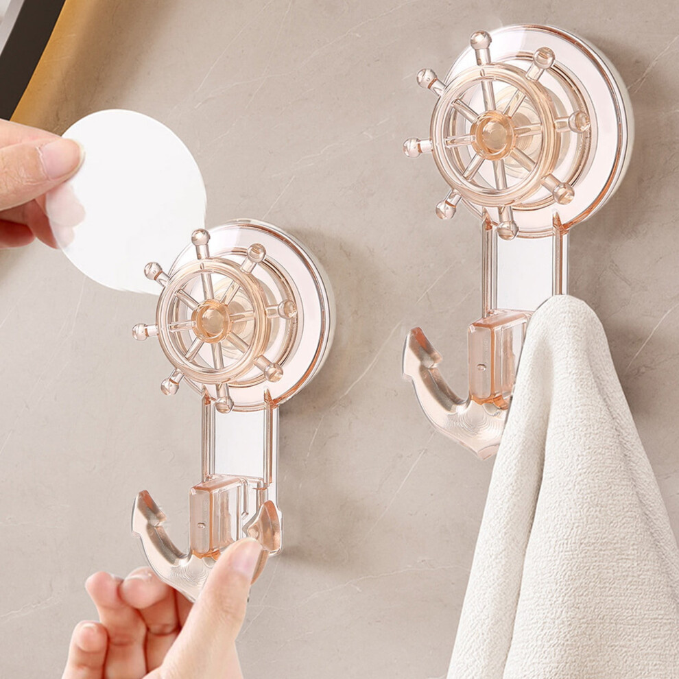 Strong Adhesion Suction Cup Hook For Glass, Tile, And Mirrors - No Damage Wall Mount For Bathroom, Shower, And Kitchen 9365509728864
