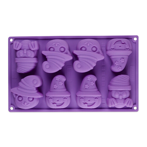 Halloween szilikon sütőforma, 8 üreges