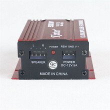 12V 500W Mini Hi-Fi 2 Channel Vehicle Car Stereo Audio Amplifier Amp Subwoofer