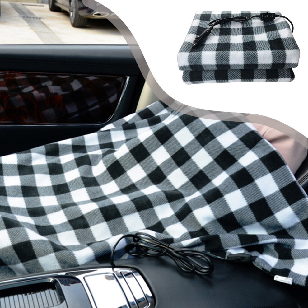 12V Car Heating Blanket, Electric Heated Throw, Constant Temperature Fleece Blanket, Soft Warm Car Heating Pad For Travel, Camping, And Cold Weather 9365509729830