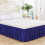 Bed Skirt Wrap Around Elastic Ruffles With Elastic Belt 1