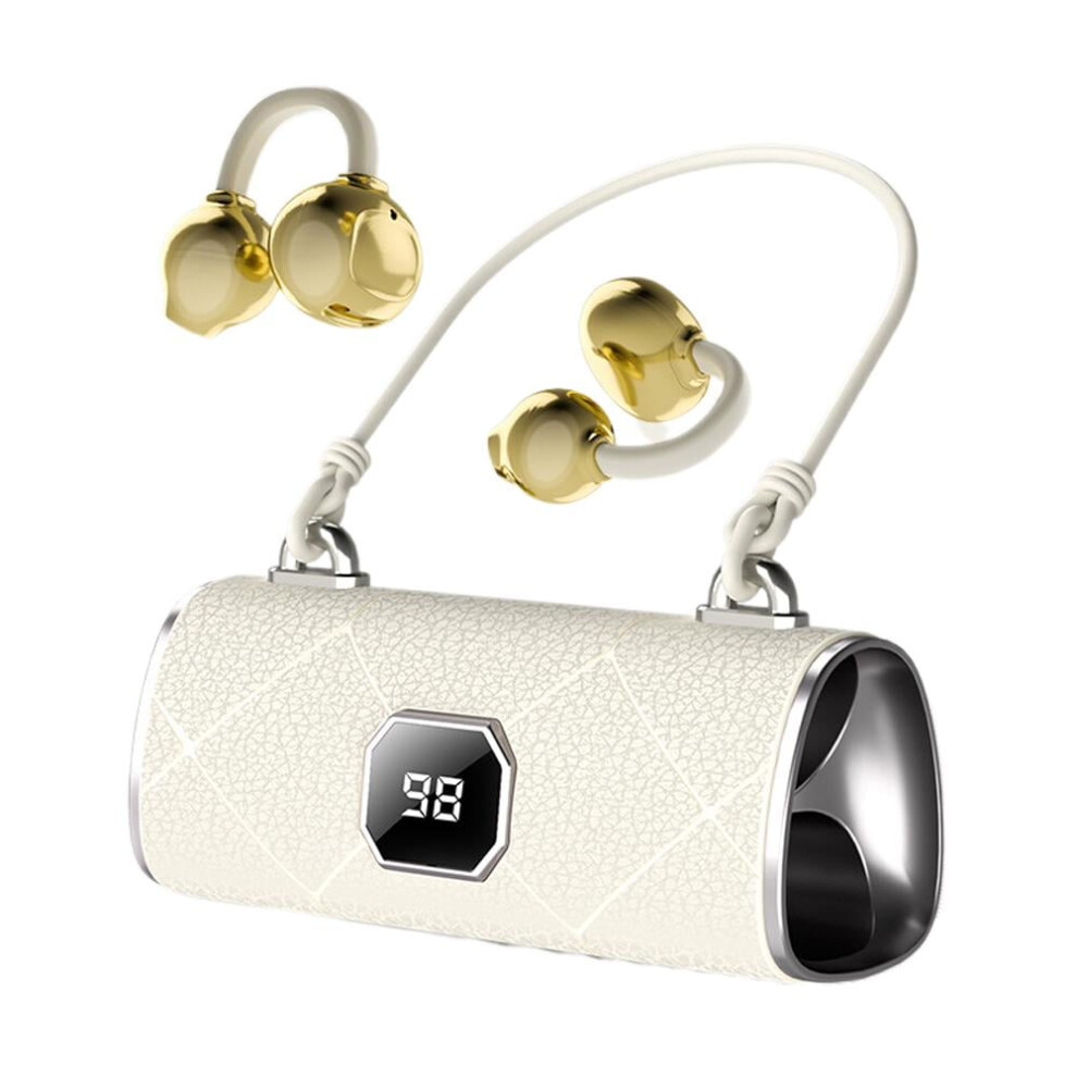 Bluetooth Open-Ear Earbuds With Display, Noise Canceling, Ear Clip Design Â Compatible With Ios/Android Light 9365509731208