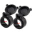 2Pcs Flip Up Scope Covers Rifle Scope Protect Objective Cap Lens Cover US 1