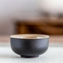 Household Simple Portable Creative Mini Round Tea Cup Chinese Ceramic Black Small Tea Cup Kungfu Tea Tools Tea Bowl
