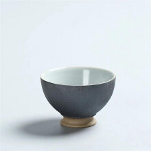 Household Simple Portable Creative Mini Round Tea Cup Chinese Ceramic Black Small Tea Cup Kungfu Tea Tools Tea Bowl