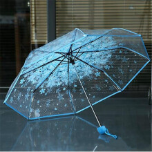 Clear Cherry Blossom Bubble Umbrella – Foldable, Windproof, Transparent, Portable, Romantic Wedding Decoration, Compatible with All Standard Handles