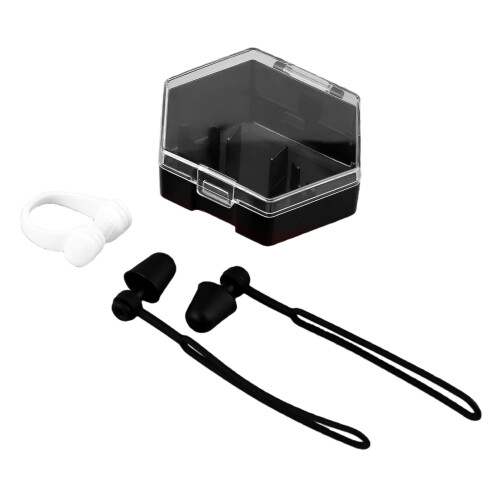 Ensemble pince-nez et bouchons d'oreilles multifonctionnels-Noir