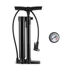 High Pressure Floor Bike Pump Inflator Cycling-Short Black