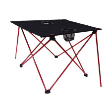 Folding Camping Table, Lightweight Aluminum Design with Sturdy Frame, Easy Setup for Outdoor Picnics