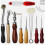 1 Set Hammer Leather Set, Leather Tools Handmade Leather Making Tools Leather DIY Tool Set Handmade Leather Bag Tools 6