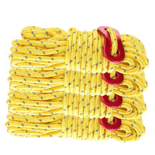 Reflective Tent Ropes with Quick‑Adjust Buckle, Lightweight Guy Lines for Camping, Hiking and Backpacking