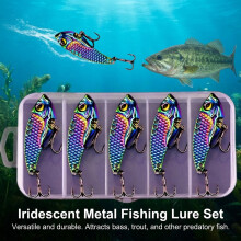 (Dragon Scale, 10 Grams) ABS Bass Pike Lure for Lakes Rivers