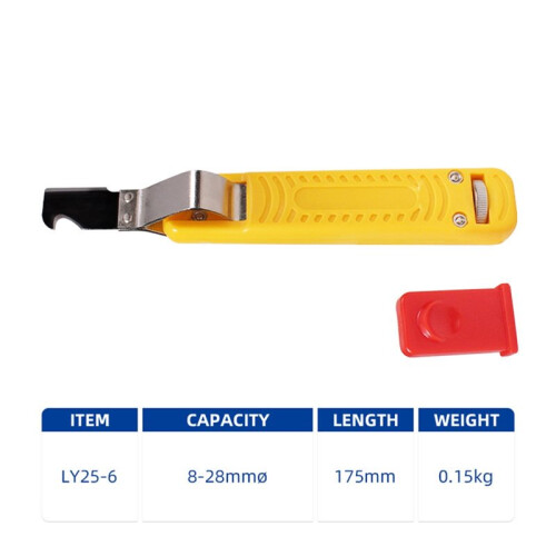 Cable Knife Stripper Plastic Handle Diameter 8-28mm Electrician Knife Adjustable Cable Stripping Knife 1