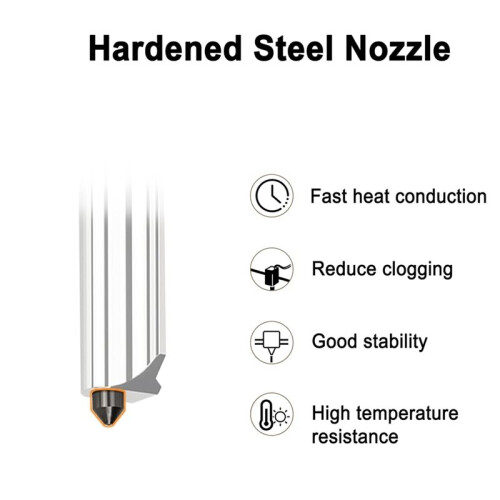 2 St 0,4 mm Hotend för  P2S/H2S med Socka 2