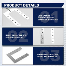 50PCS U-Type Stainless Steel Protection Double Spike Gasket Solar Conductive Plate Photovoltaic Support