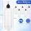 Singhoow 100Pcs 120ml / 4oz Tip Glue Bottle Bulk Plastic Tip Aplicator Bottle Refillable Dropper Squeeze Bottles B 2
