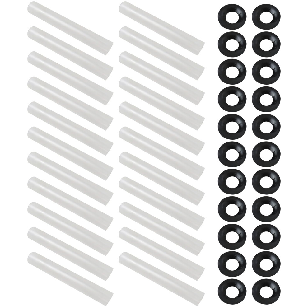 Garage Door Roller Sleeves 11Mm Id 80Mm Set, Quiet Hinge Rollers For Noise Reduction And Smooth Operation, 22 Sets 9330225719069