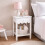 Small White Bedside Table. Bedroom Furniture Side Table Unit 5